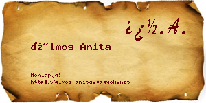 Álmos Anita névjegykártya
